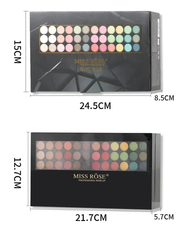 Miss Women All in One Makeup Kit - Full Set with Eyeshadow Lips Blush Lipstick Concealer Brush Mirror Multi-Functional Gift Set