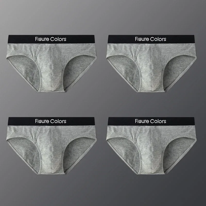 4pcs Men's Briefs Underwear Sexy Antibacterial Men's Panties Underpants Male U Convex boxer briefs for Man Absorbent Elastic — image 30
