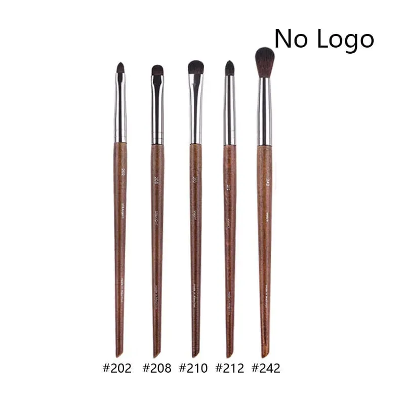 5pcs/set Natural Wood Eyeshadow Makeup Brushes Eye Detail Make Up Brush Concealer Crease Smudge Cosmetic tools Set Thin liner — image 34