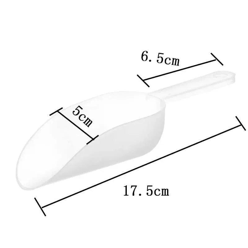 Mini Plastic Ice Shovel Kitchen Flour Food Candy Ice Cream Scoop Dessert Pelles Bonbons Beans Scoops Party Buffet Small Tools — image 7