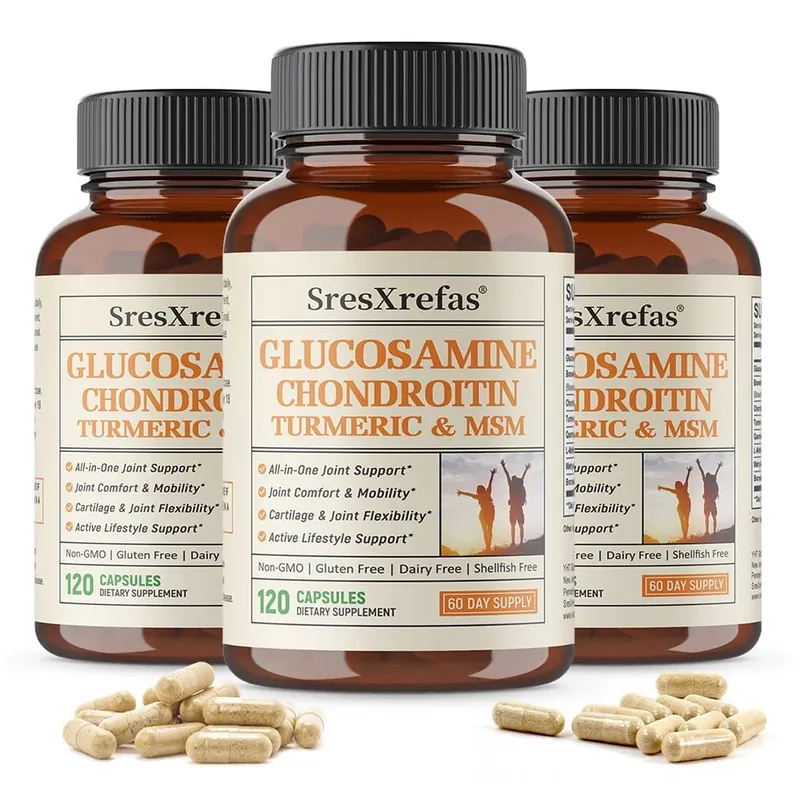 Glucosamine Chondroitin Extra Strength Capsules Joint Support Antioxidant Immune Support Supplement for Adults