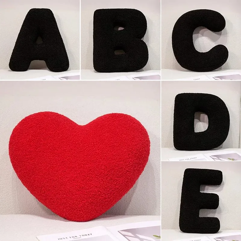 40CM English Letter Throw Pillow Stuff Alphabet Plush Cushion Living Room Sofa Home Decoration Creative Combination pillow — image 7