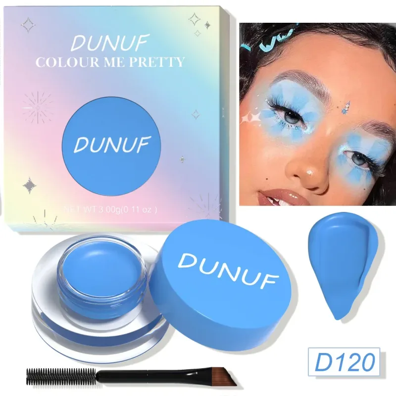 Waterproof and Durable Matte Eye Shadow Eyeliner Cream 12 Color Eyebrow Dye Cream Multi-function Facial Paint Cream Makeup