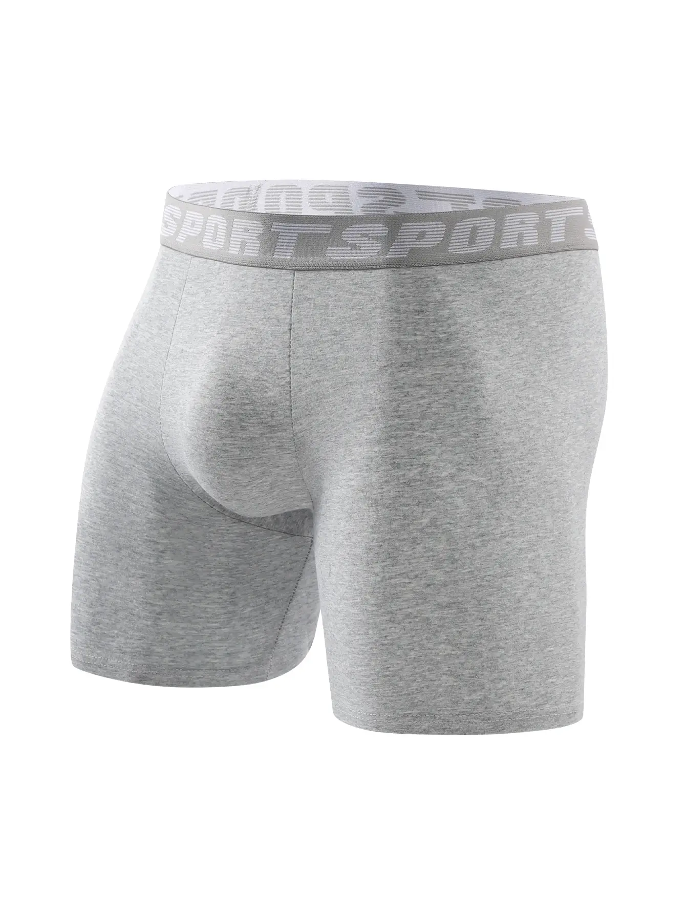 8pcs Men's Underwear Skin-friendly Comfortable Men's Long Boxer Briefs Trendy Fashionable Simple Athleisure Classic Men's Pants — image 2