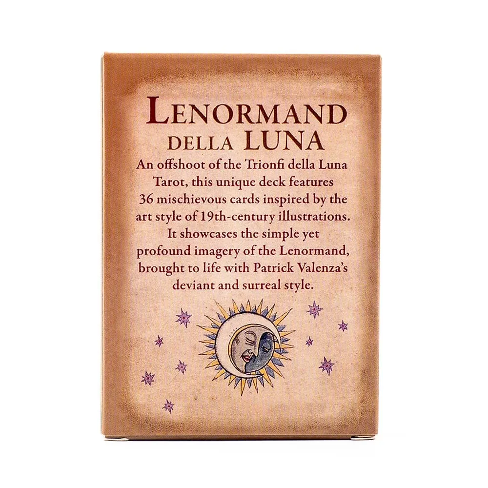 Lenormand Della Luna Tarot Talia 36 Sztuk Wróżenie Los Tarot Karty Wyroczni Party Rozrywka Karty Do Gry Planszowej 7.3*10.2 cm
