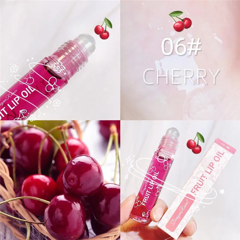 Fruit Lip Gloss Transparent Lip Oil Moisturizing Reducing Lip Lines Nourishes Lips Waterproof Long-lasting Liquid Lips Cosmetics — image 5