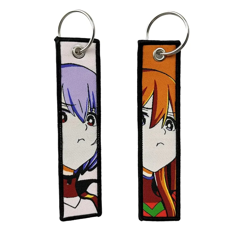 Embroidery Cool Eagle Beak Keychain Lanyard Anime Manga Series Badge Holder USB Pendant Portable Key Lanyard Accessories