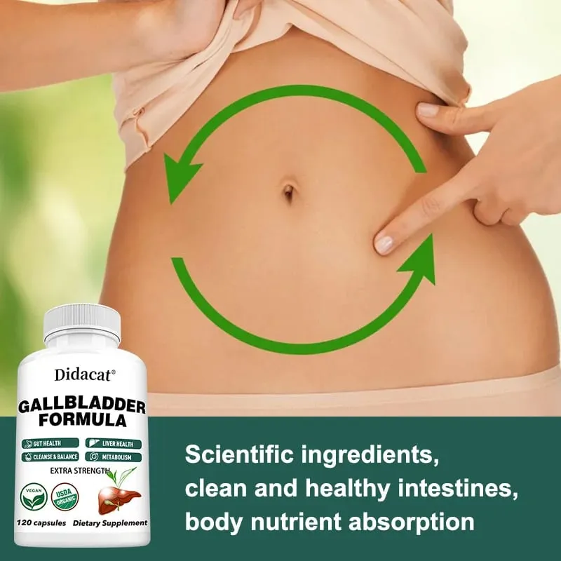 Premium Liver Supplement Ox Bile Extract Cleanses The Liver Detoxifies and Repairs Supports Gut Health 120 Capsules — image 3