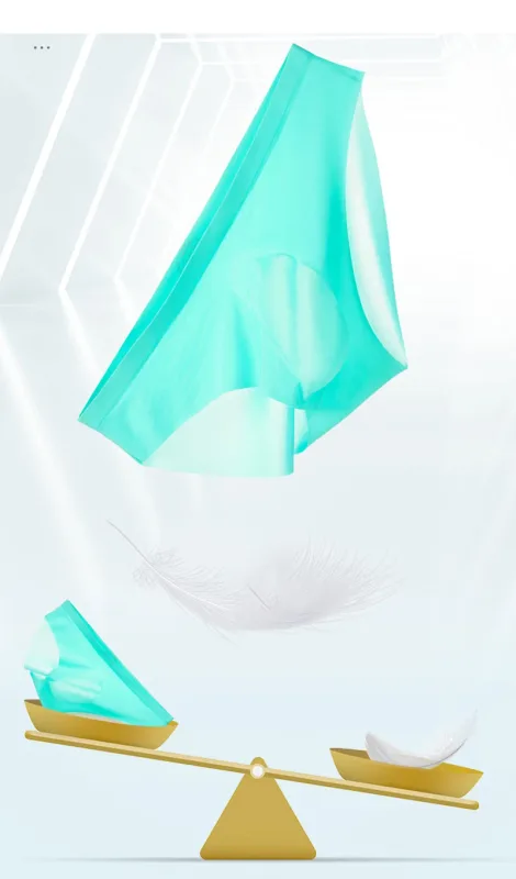3PCS/lot Men's Ice Silk Briefs Ultra-thin Transparent Seamless Underpants 3D Pouch Sexy Quick Dry Breathable Underwear Panties — image 11