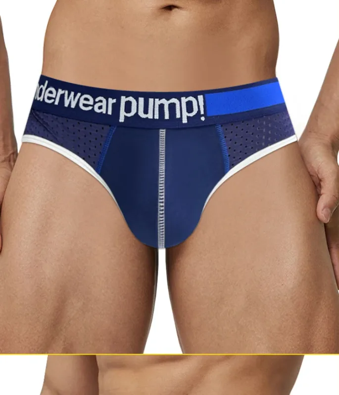 남자의 낮은 허리 슬리밍 메쉬 팬티 U 볼록한 주머니 탄성 허리띠 통기성 다채로운 Jockstrap 속옷