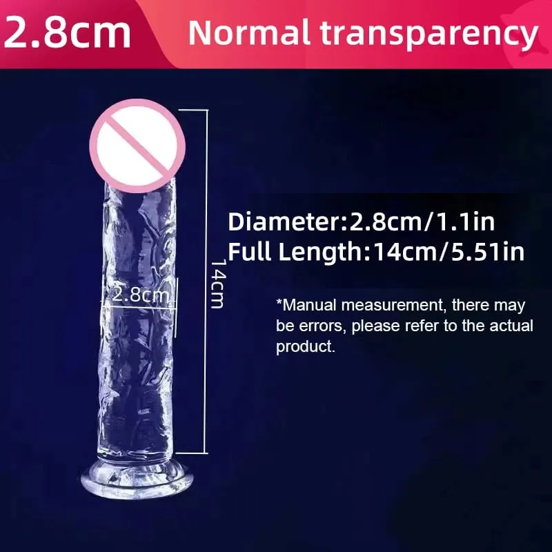 Transparent Realistic Dildo Jelly Penis Suction Cup Dildo Female Masturbator Clitoral Stimulator Big Dick Lesbian Sex Toys — image 18