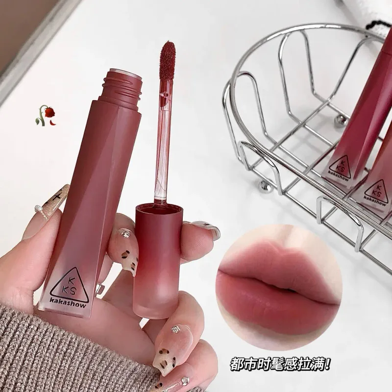 Kakashow Matte Velvet Lip Gloss Waterproof Liquid Lipstick Nude Lips Tint Makeup Lip Glaze Cosmetics Red Lip Stain — image 3