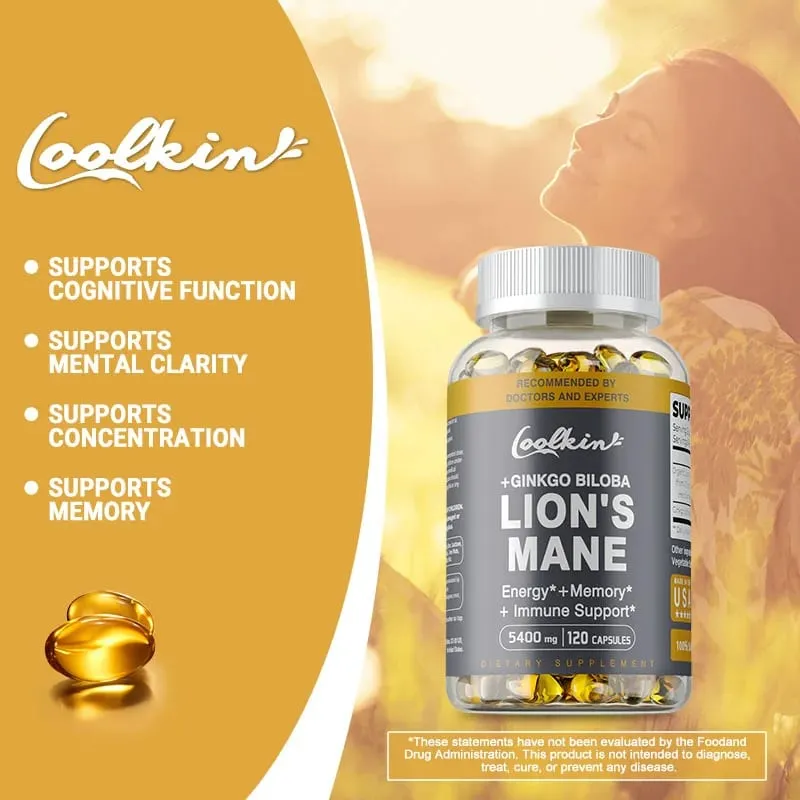 Lion's Mane Mushroom Capsules - Supports Brain Health Improves Mental Clarity and Enhances Memory and Concentration — image 5