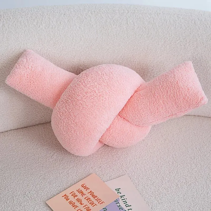 60-95CM Creative Iron Chain & Knot Pillow Stuffed Soft Sofa Cushion Nordic Style Home Plush Decoration Irregular Shaped Plush — image 10