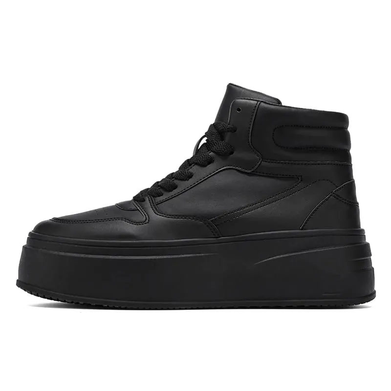 Autumn Men Casual Sneakers Platform Ankle Boots High-top Thick Bottom Sneakers Male Outdoor Basketball Shoes Sport Trainers
