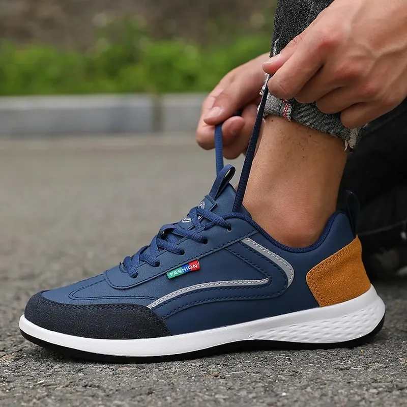 PU Leather Men Shoes Sneakers Summer Fashion Breathable Italian Running Shoes Italian Breathable Leisure Male Casual Sneakers — image 8