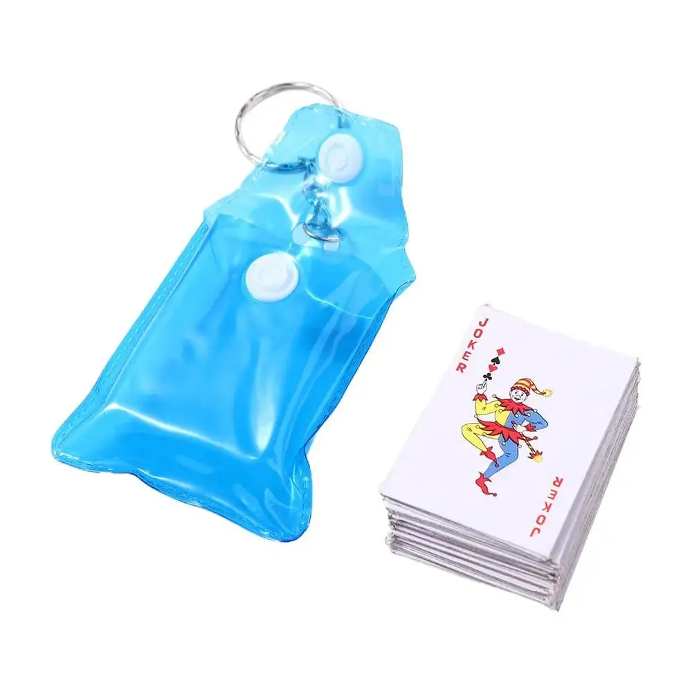 Portable Mini Playing Cards Poker Keychain Small Board Game Key Chain 4*3cm Random Color Playing Game Creative Child Gift — image 4