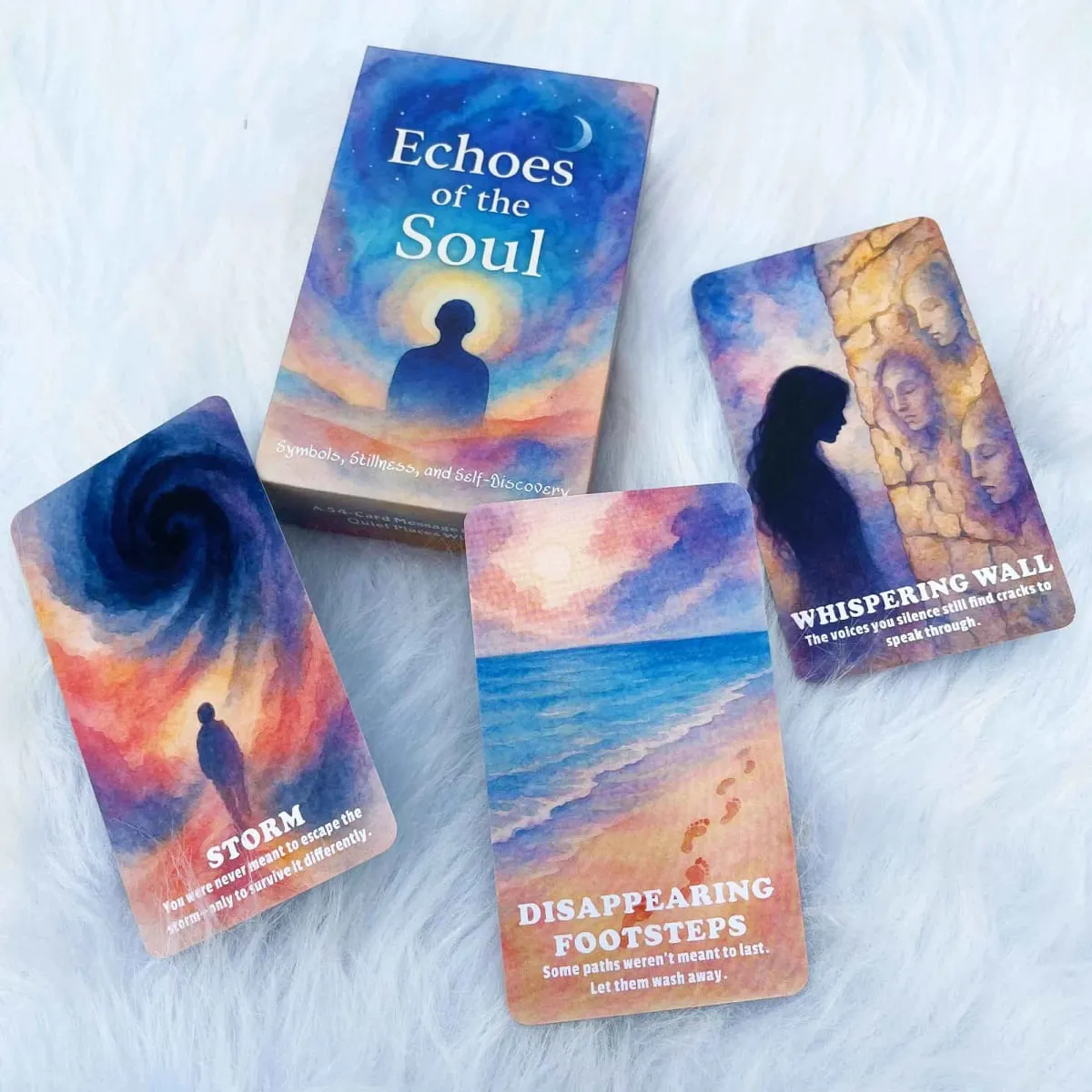54 Card Echoes Of The Soul Deck for Self-Discovery and Tranquility 13x8cm Size Perfect for Ages 14+ Spiritual Divination Card