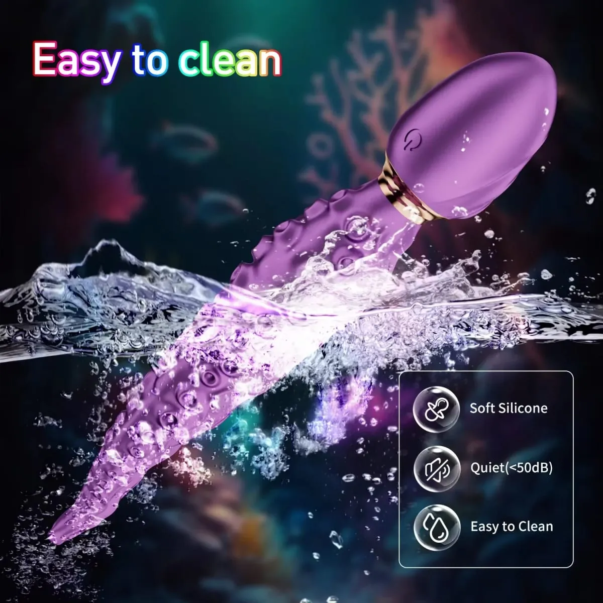 Octopus Tentacle Anal Vibrator Female G-Spot Clit Vagina Stimulation 360° Rotation Silicone Dildo Masturbation Sex Toys Women — image 5