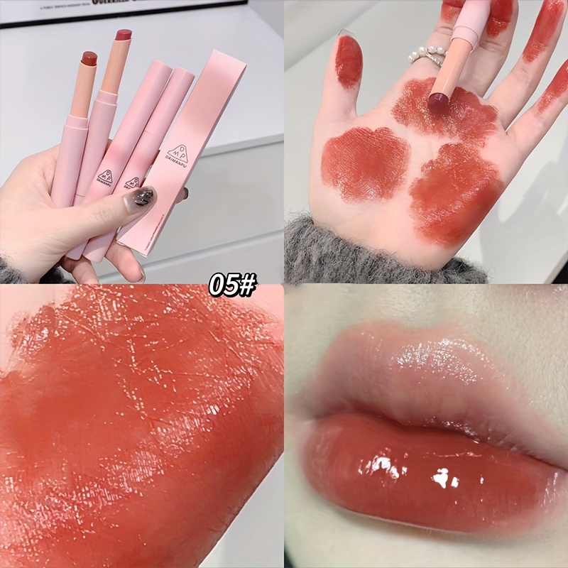 Hydrating Lipstick with Mirror Shine - Waterproof Long-Lasting Lip Tint in Rosy Hues for All Skin Types — image 9