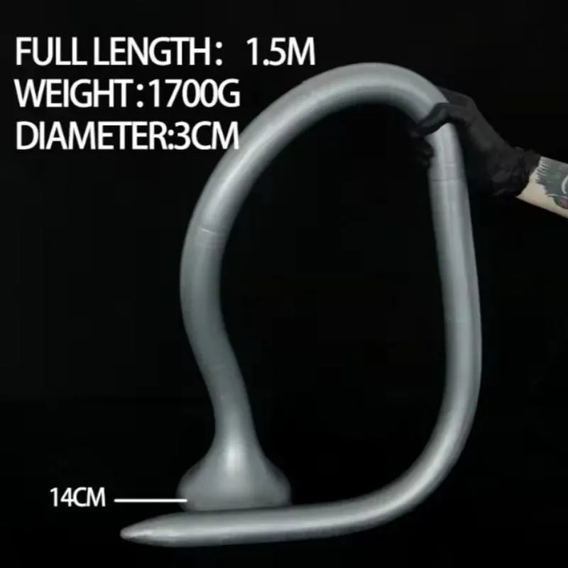 Gode Anal surdimensionné de 150cm, stimulateur profond en Silicone, Plug Anal Long, grand godemichet Anal, Massage de la Prostate, masturbateur, jouets sexuels, SexShop