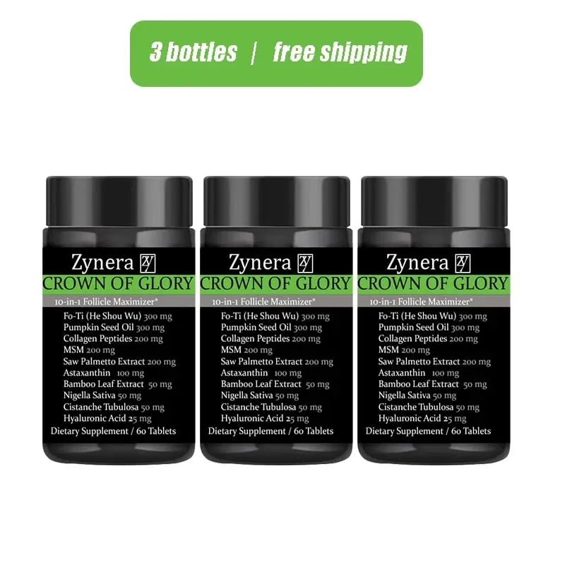 10 in 1 Hair Growth Supplement DHT Blocker with FoTi Collagen Saw Palmetto Biotin Supports Thinning Hair Scalp Nails Anti Aging