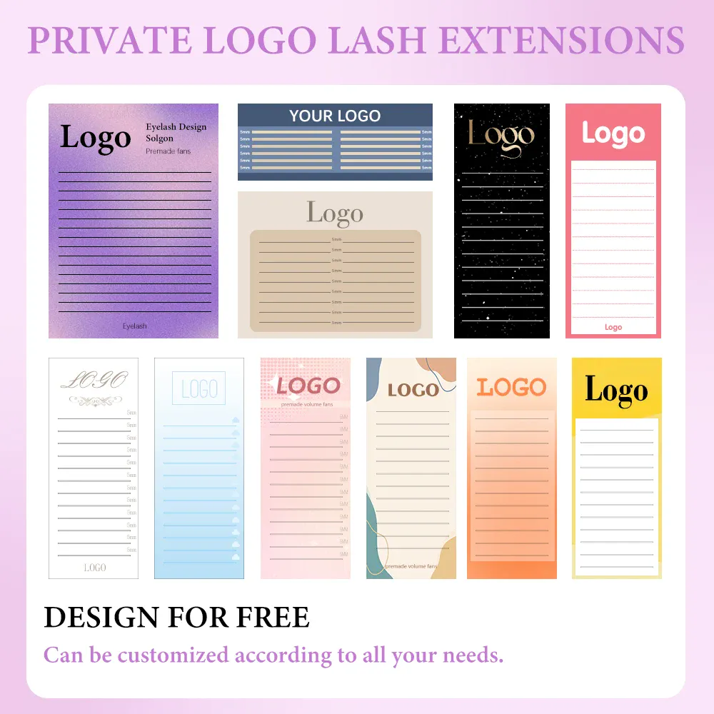 320 Fans Pointy Base Premade Volume Fans Medium Stem Sharp Thin Pre Made Russian Volume Fan Eyelash Extensions Custom Logo — image 7