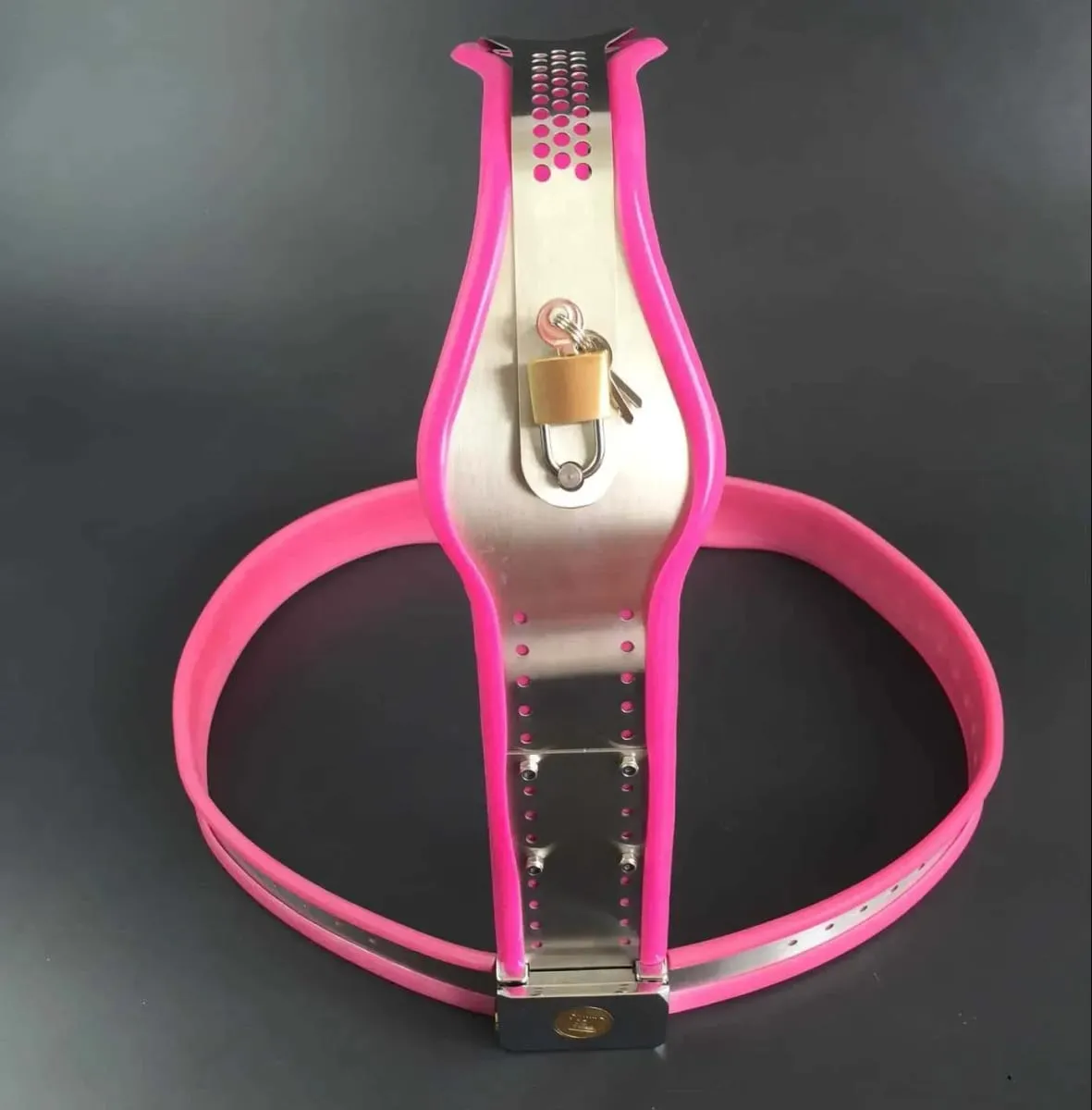 Female Stainless Steel Chastity Belt BDSM Bondage Adjustable Chastity Underwear Sex Toys for Woman Lockable Device Adult Product — image 4