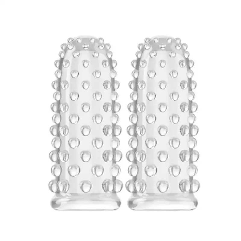 2 Gói TPE Ngón Tay Không Có Máy Rung Điểm G Massage Cực Khoái Âm Vật Máy Kích Thích Masturbators Hậu Môn Đồ Chơi Dành Cho Người Phụ Nữ Nam người Mới Bắt Đầu