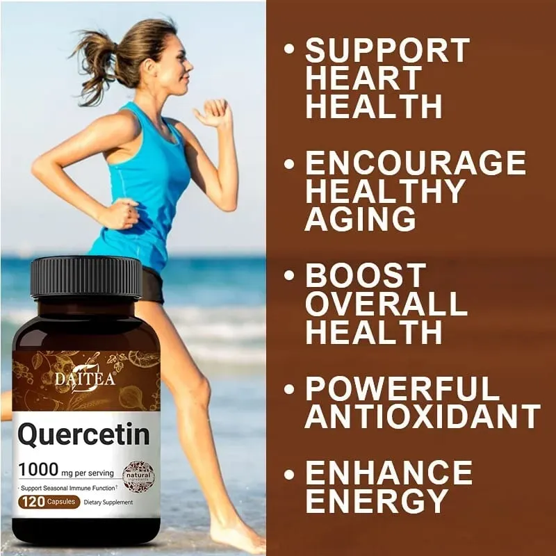 Quercetin Capsules 1000 Mg Supports Immunity Promotes Blood Circulation Metabolism Anti-oxidation Promotes Overall Health — image 7
