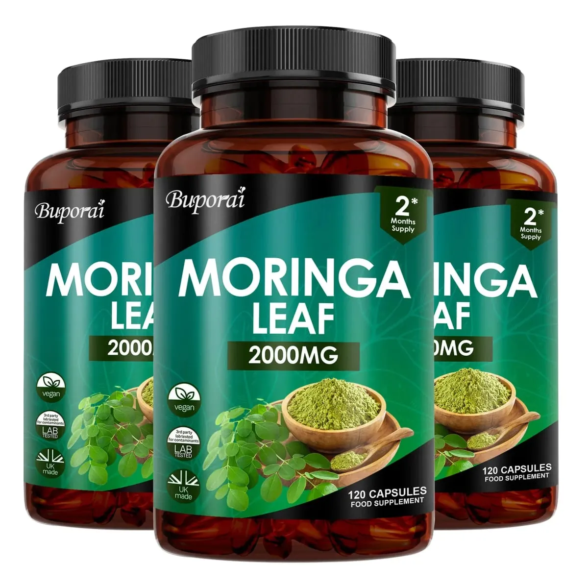 Moringa Leaf Capsules - Supports Digestive and Intestinal Health Antioxidants Nourishes Skin Improves Energy Levels — image 9
