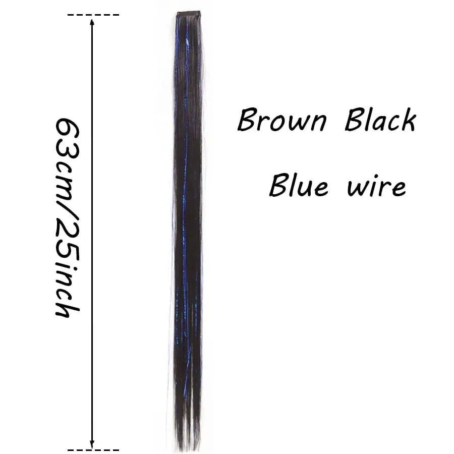 Synthetic Ear-dyed Laser Wig Piece One-card Seamless Feather Hair Extension Artifact Girl Group Stage Headdress Patch — image 11