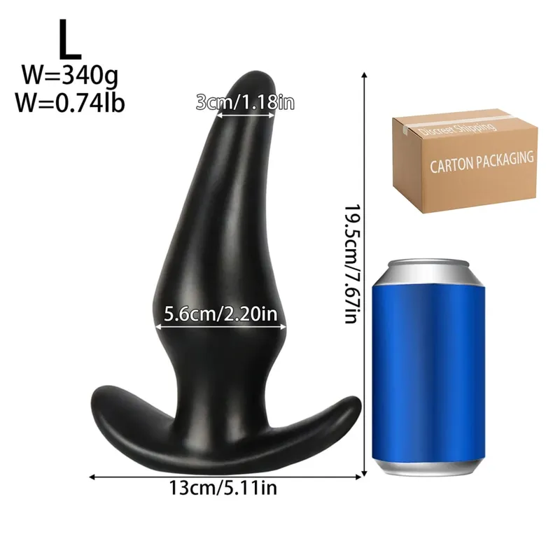 Plug Anal en Silicone souple, 3 tailles différentes, stimulateur, jouets sexuels pour adultes, masseur de Prostate Gay, entraîneur Anal
