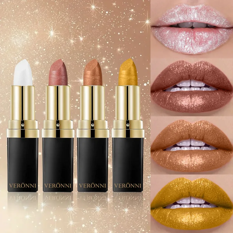 6pcs Lip Makeup Kit-15‑Color Lip Gloss Palette + 4Pcs Diamond Lipsticks With 1Pc Lip Brush Set for Party Stage Daily Use — image 4