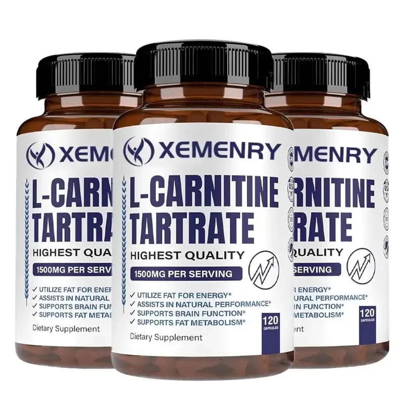 L-Carnitine Capsules - Supports Memory Concentration Fat Metabolism Energy Metabolism Brain Health for Men and Women — image 1