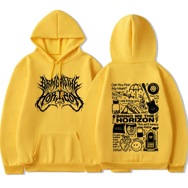 BringMe TheHorizon Merch Hoodies Heavy Metal Rock Band Oversized Sweatshirts Men Women Clothing Casual Vintage Jackets Coat — image 11