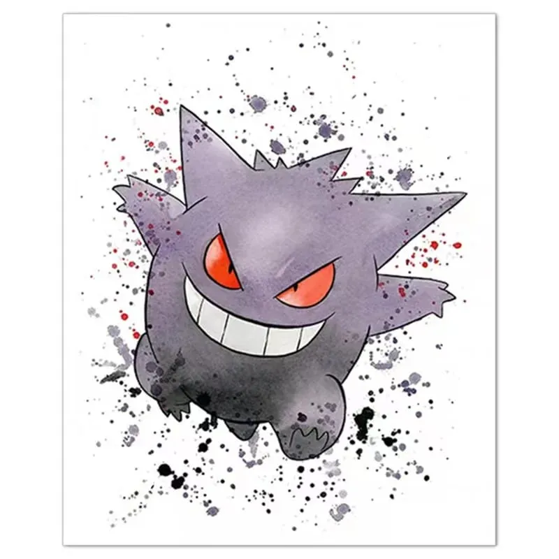 Anime Pokemon Canvas Painting Bulbasaur Charmander Squirtle Poster and Print Watercolor Wall Art Picture Home Decor Kids Gifts — image 2
