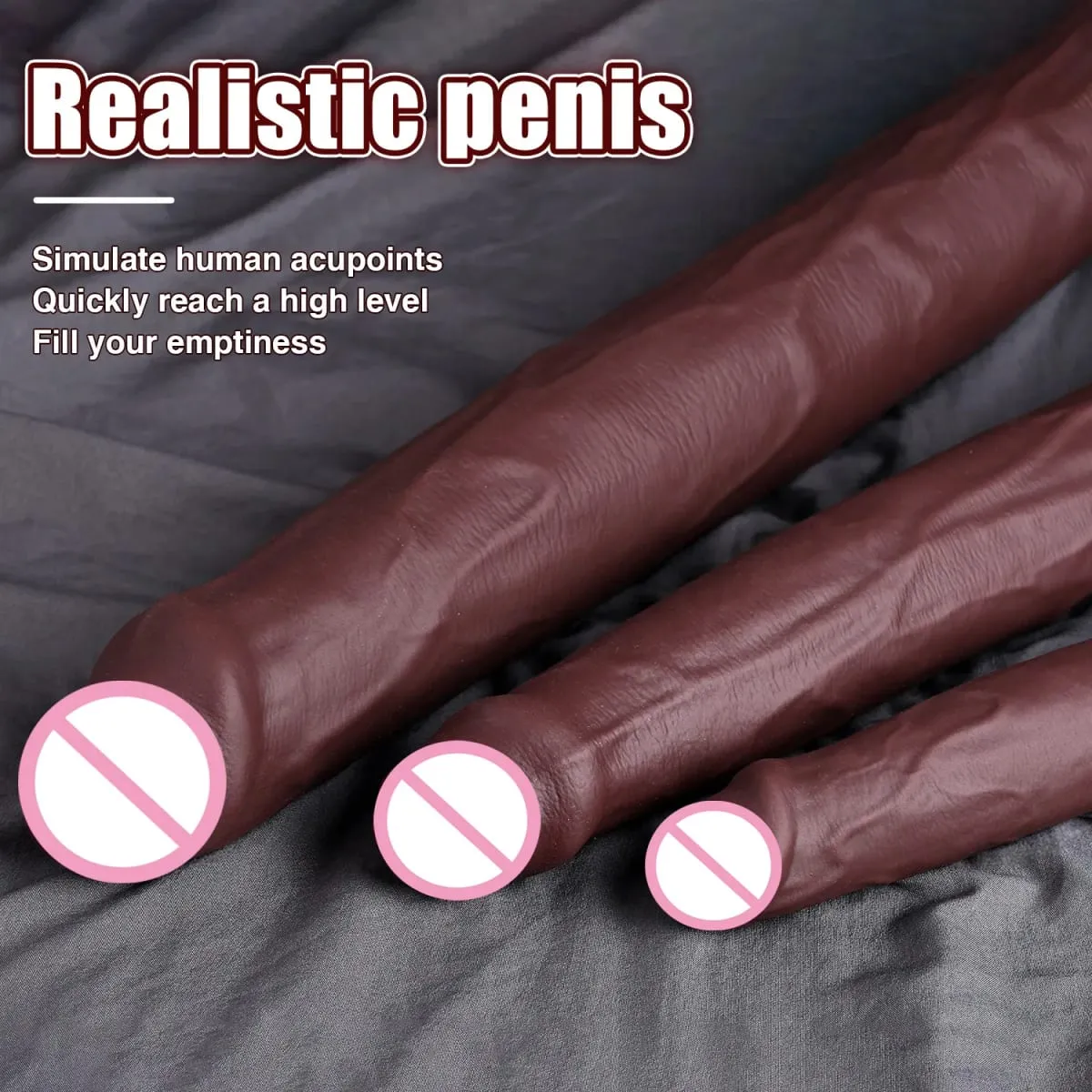 Dlouhé dildo Realistický tvar hada Jedna vrstva Silikon Velký penis Měkký Anální Sex Hračky Přísavka Dick pro ženy Bod G Orgasmus 18+
