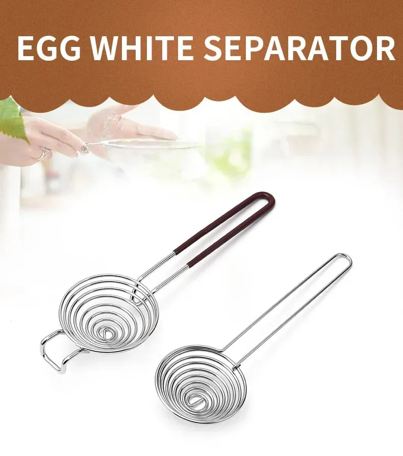 1Pc stainless steel egg white separator creative extended handle protein egg white egg yolk separator hot pot fishing — image 7