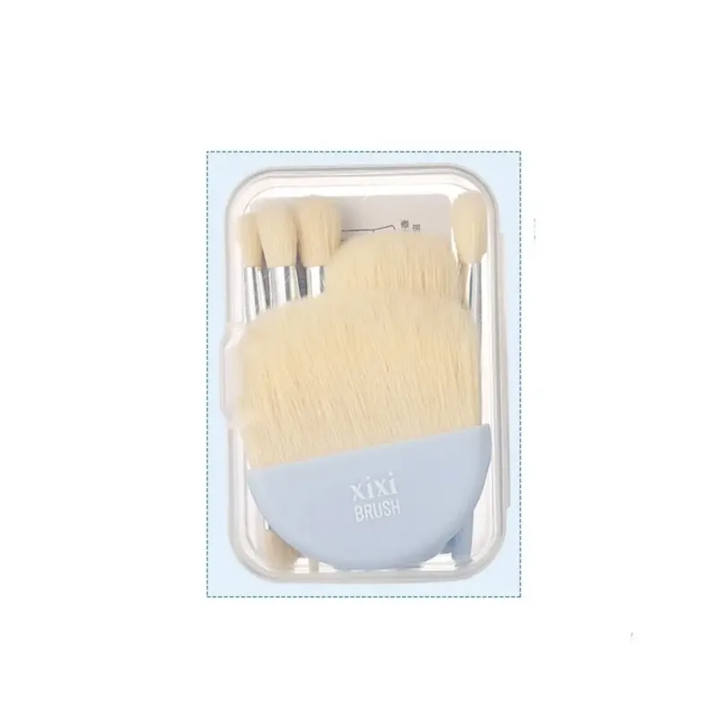 6Pcs Mini Makeup Brushes Set With Box Portable Soft Travel Concealer Brush Beauty Foundation Eye Shadow Tool Eyelash Brush — image 8