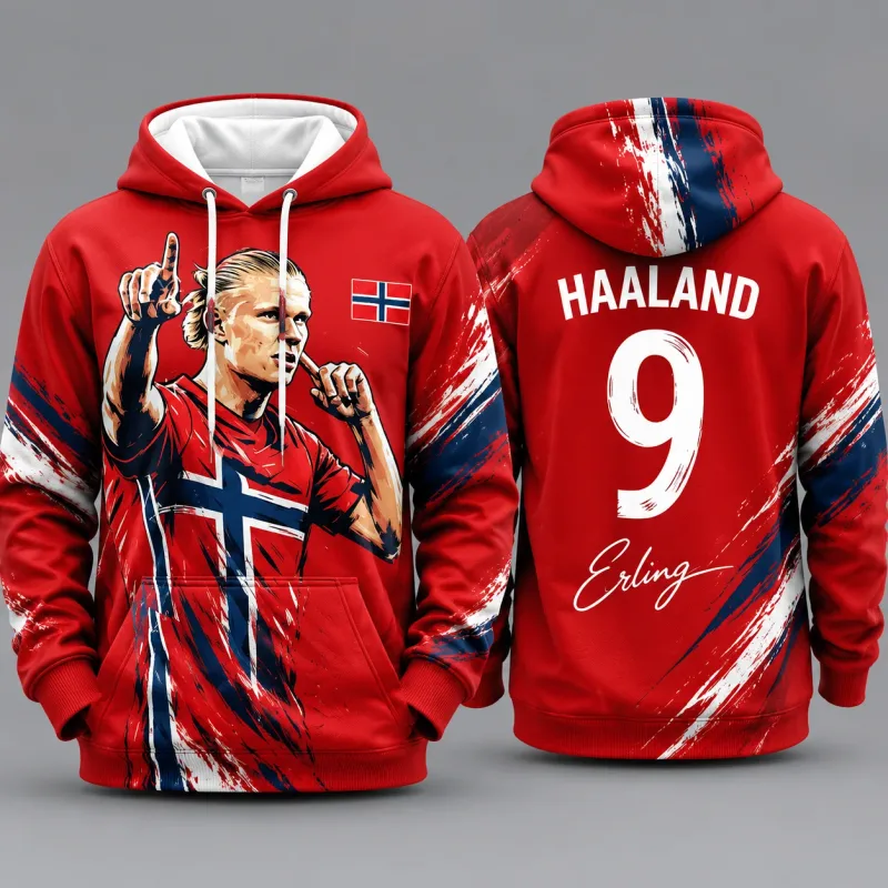 Norwegian Football Jersey 3D Print Men Sweatshirt Autumn/Winter Hoodies Y2k Hoodies for Men Men Clothing Streetwear Harajuku — image 3