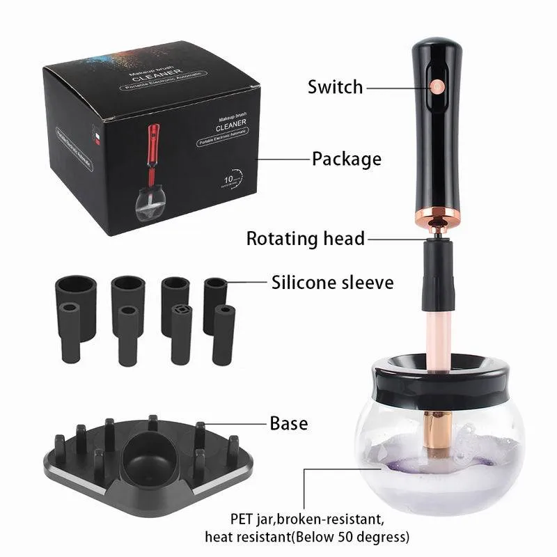Professional Electric Makeup Brush Cleaner Fast Washing Drying Make up Brushes Cleaning Makeup Brush Tools Accessories — image 4