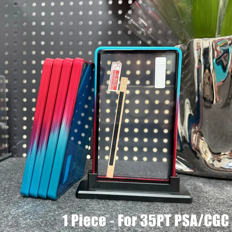 Multicolor Gradient Color Aluminum Alloy Trading Card Protect Holder Metal Case For 35PT PSA CGC Graded Card — image 14