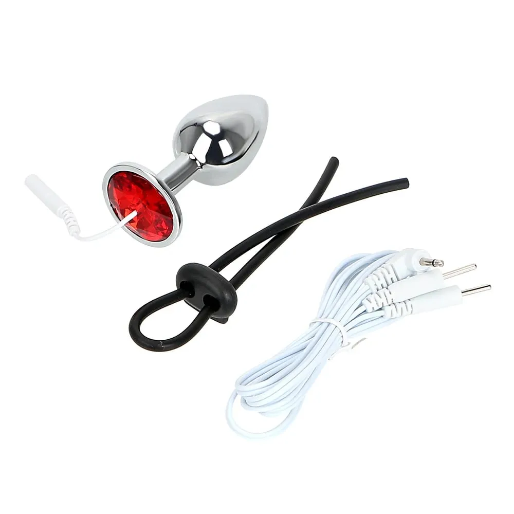 Electric Shock Penis Ring Anal Plug For Men Cock Exerciser Butt Dilator Women Nipple Clamps Medical Stimulator Sex Toys Adult 18 — image 1