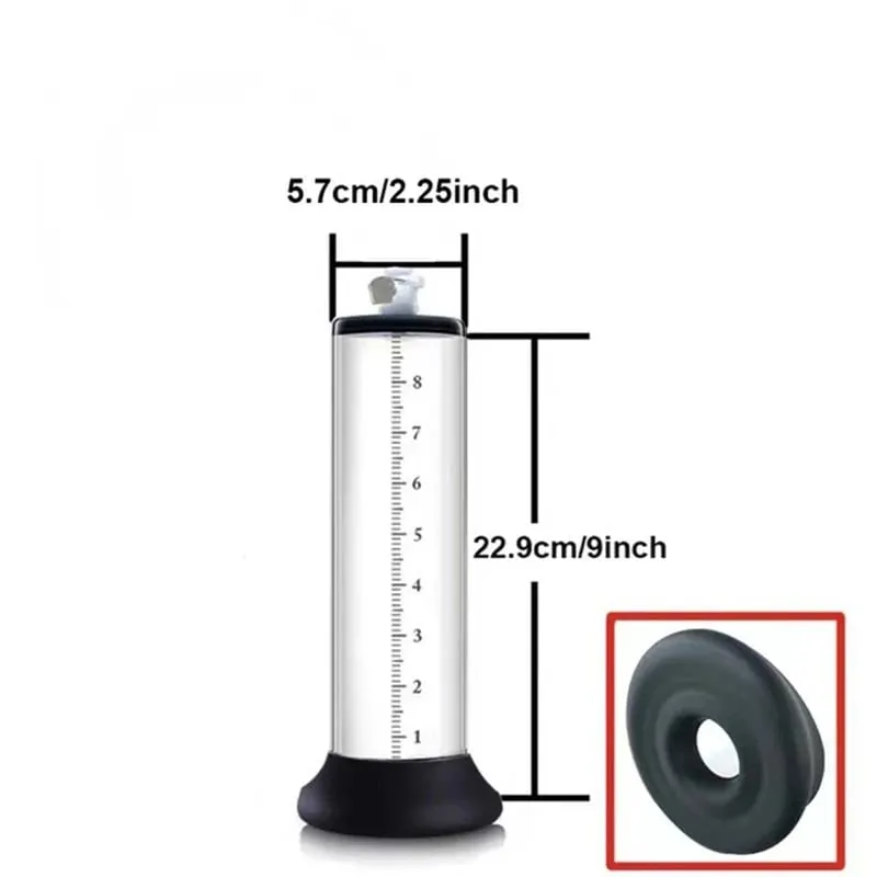 Male Penis Enlarger Vacuum Pump Accessories Vacuum Penis Enlargement Device Masturbation Flange Pump Penis Cylinder Set Sex Toys