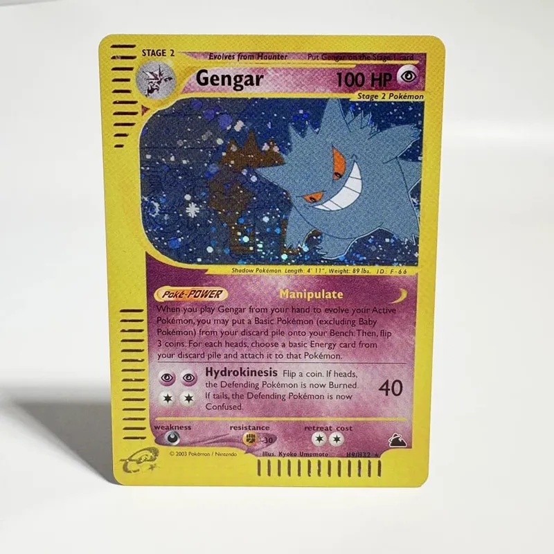 Pokémon Cards 1996 Basic Edition Flash Card Charizard Gengar Blastoise Feraligatr Gengar Trading Card Proxy Collection Card — image 8