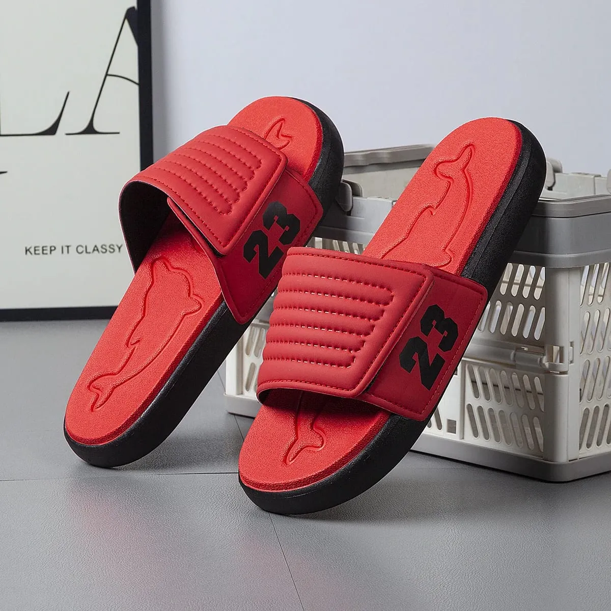 Breathable Summer Flip Flops Men Lightweight Quick Drying Slippers Comfortable Indoor and Outdoor Slides Waterproof Beach Shoes — image 3