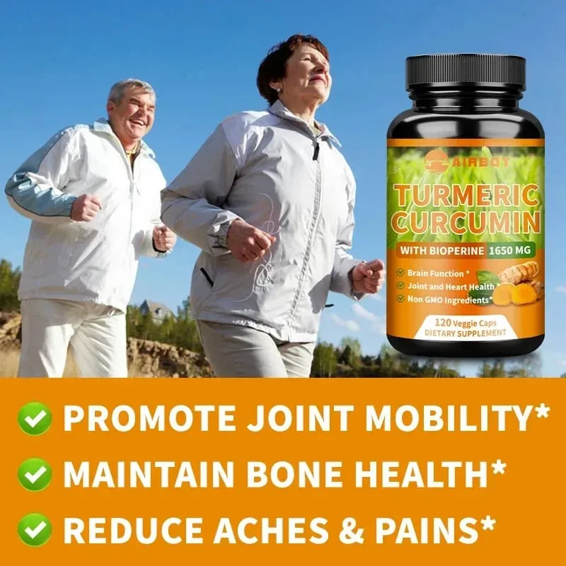 Turmeric Curcumin with Bioperine - Supports Arthritis Health Antioxidants Brain Cognition and Digestive Health — image 5