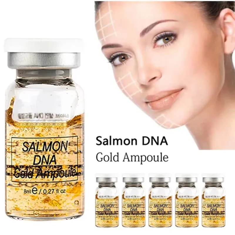 Korea Salmon DNA Gold Ampoule BB Cream with Hydrating Serum Lightweight Cover Foundation Skin Tone Makeup Base Natural Face Care — image 3