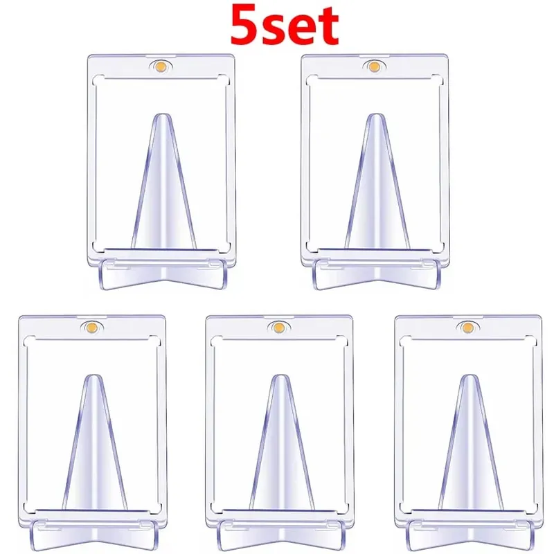 Magnetic Card Holder Support Set Protectors Hard Plastic Sleeves Trading Display Case For Pokemon Baseball Sports Yugioh — image 8